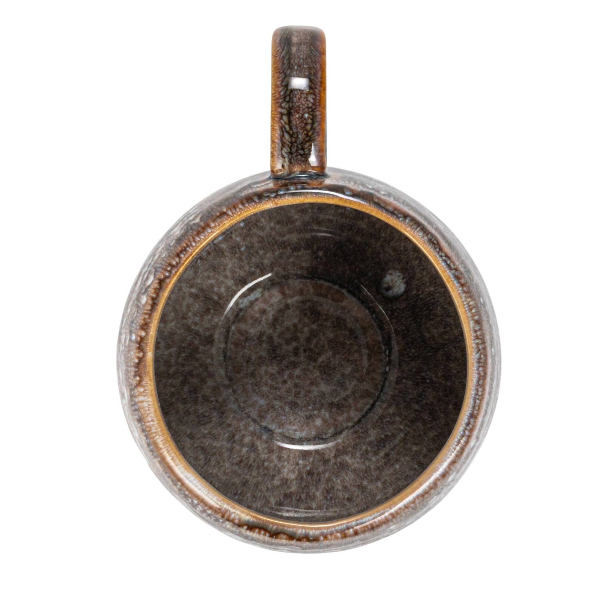 Hello Honey® 16oz. Brown & Blue Round Stoneware Mug Set, 2ct.